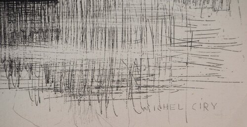 Vue sur le port  von Michel Ciry, Druck kaufen auf Singulart