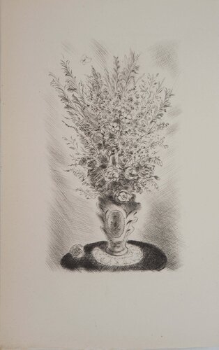 Bouquet au papillon di Michel Ciry, Stampa in vendita su Singulart