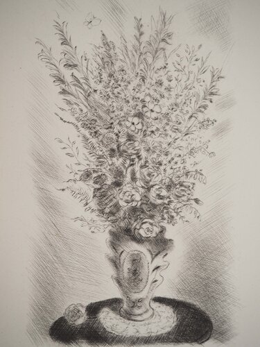 Bouquet au papillon by Michel Ciry, Print for Sale on Singulart