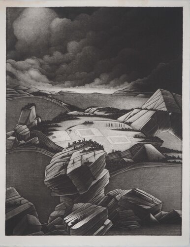 Paysage champêtre de Michel Estèbe, Impresión a la venta en Singulart