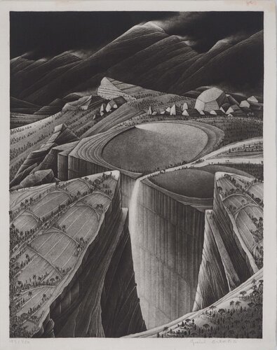 Paysage de montagne di Michel Estèbe, Stampa in vendita su Singulart