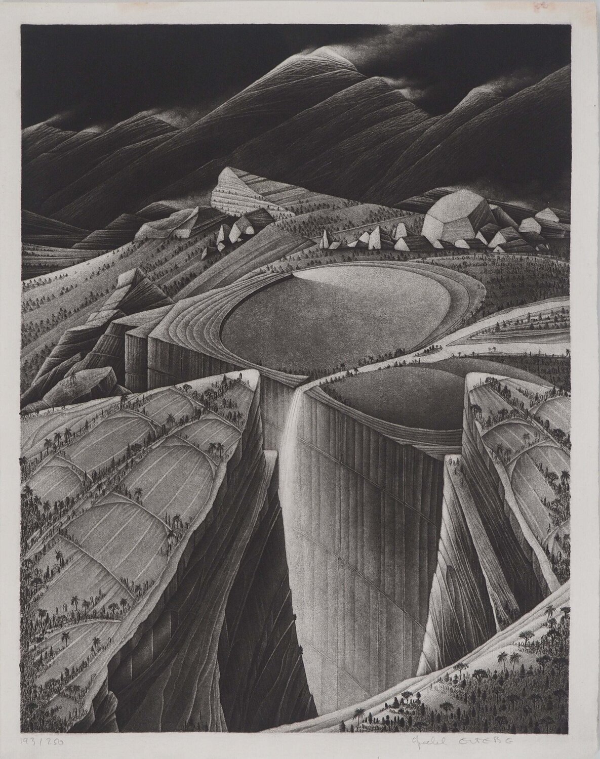 Paysage de montagne Michel Estèbe Stampa in vendita