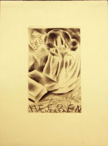 Ex Libris Heeren Herta de Michel Fingesten, Impresión a la venta en Singulart