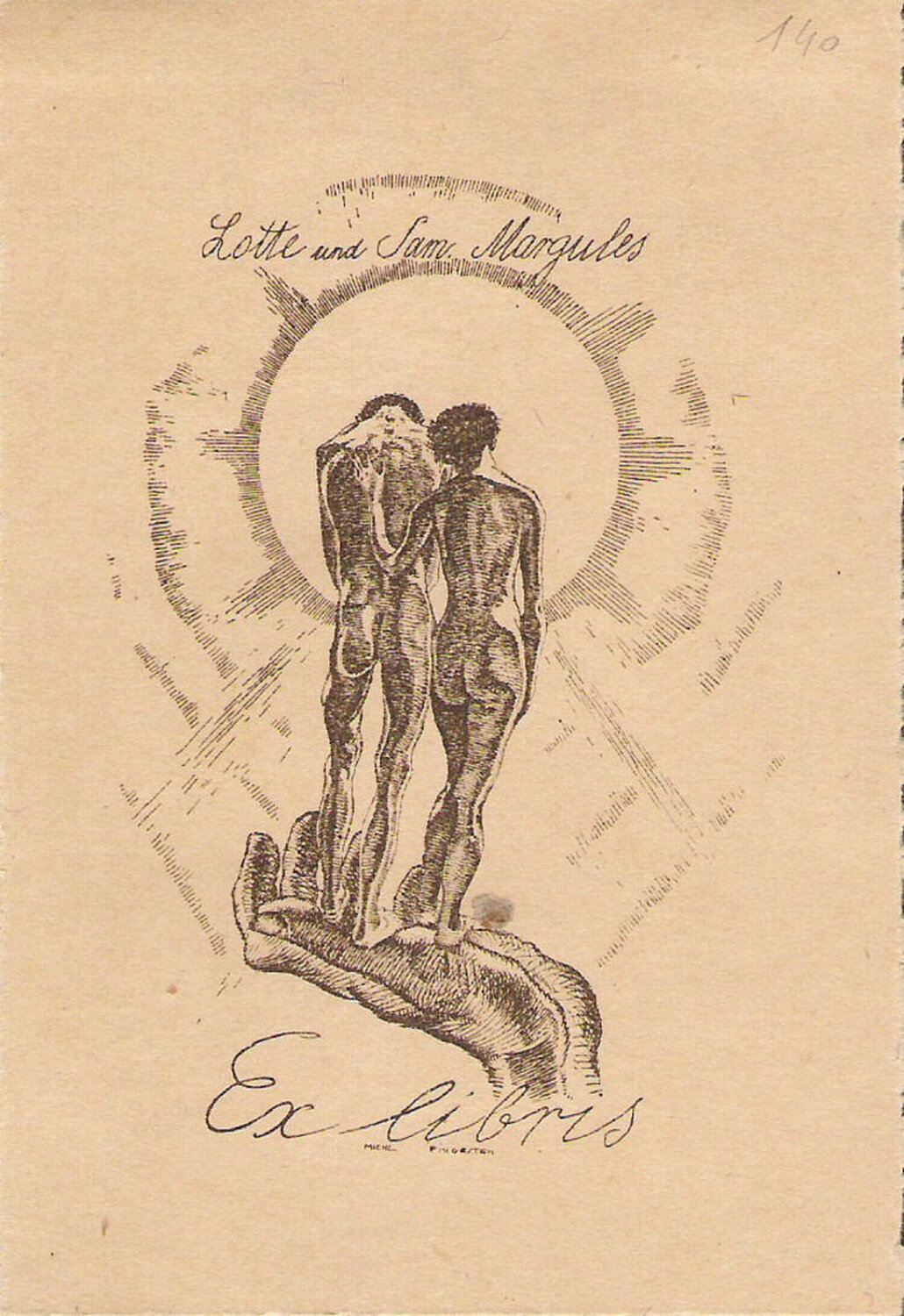 Ex Libris Lotte und Sam Margules Michel Fingesten