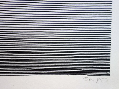 Formes et lune en reflet von Michel Seuphor, Druck kaufen auf Singulart