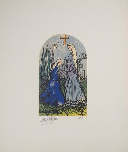 La Visitation  by Michel-Marie Poulain, Print for Sale on Singulart