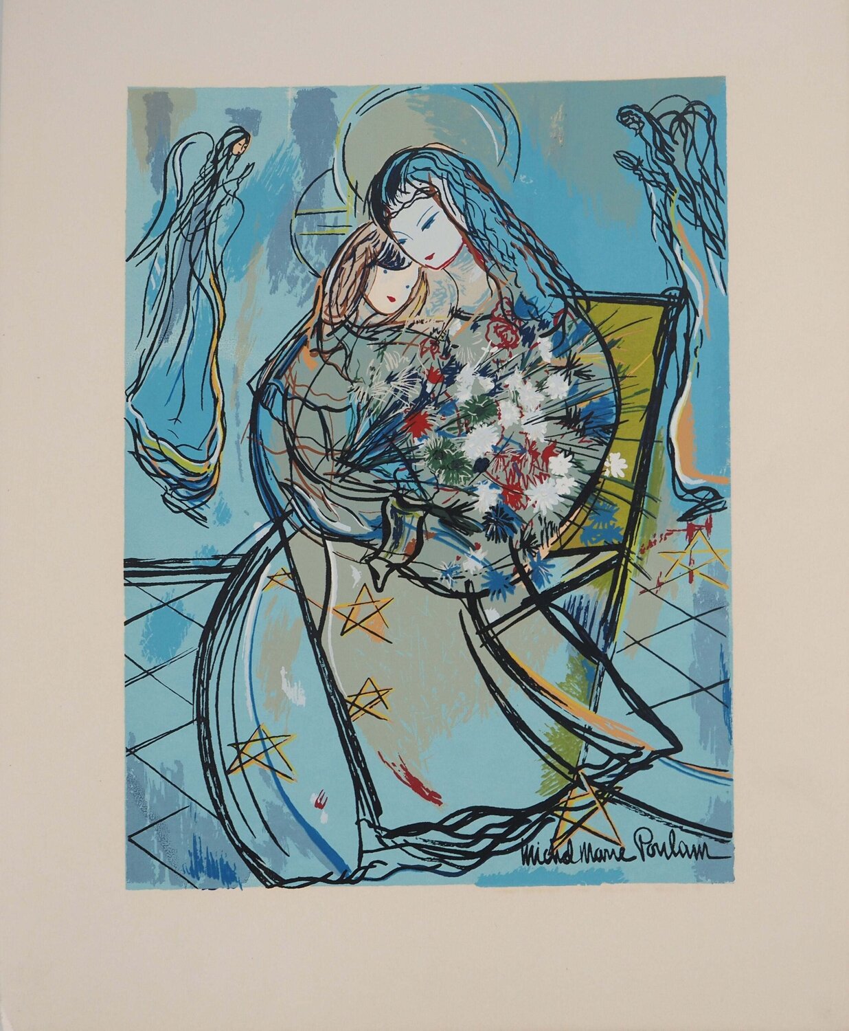 L'Heure du coucher d'une petite fille Michel-Marie Poulain Print for sale