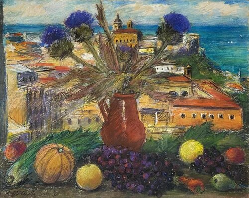 Omaggio a Ortona  di Michele Cascella, Pittura in vendita su Singulart