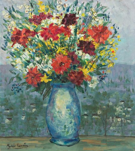 Vaso di Fiori von Michele Cascella, Malerei kaufen auf Singulart