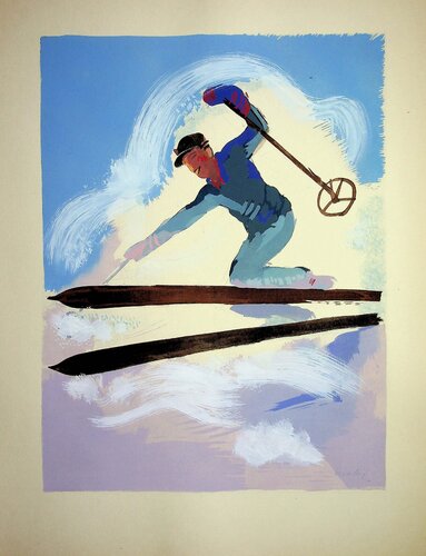 Le ski par Milivoj Uzelac, Édition en vente sur Singulart