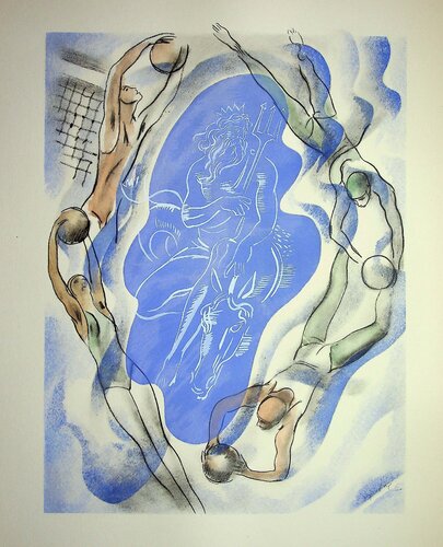 Le Water-Polo by Milivoj Uzelac, 版画 for Sale on Singulart