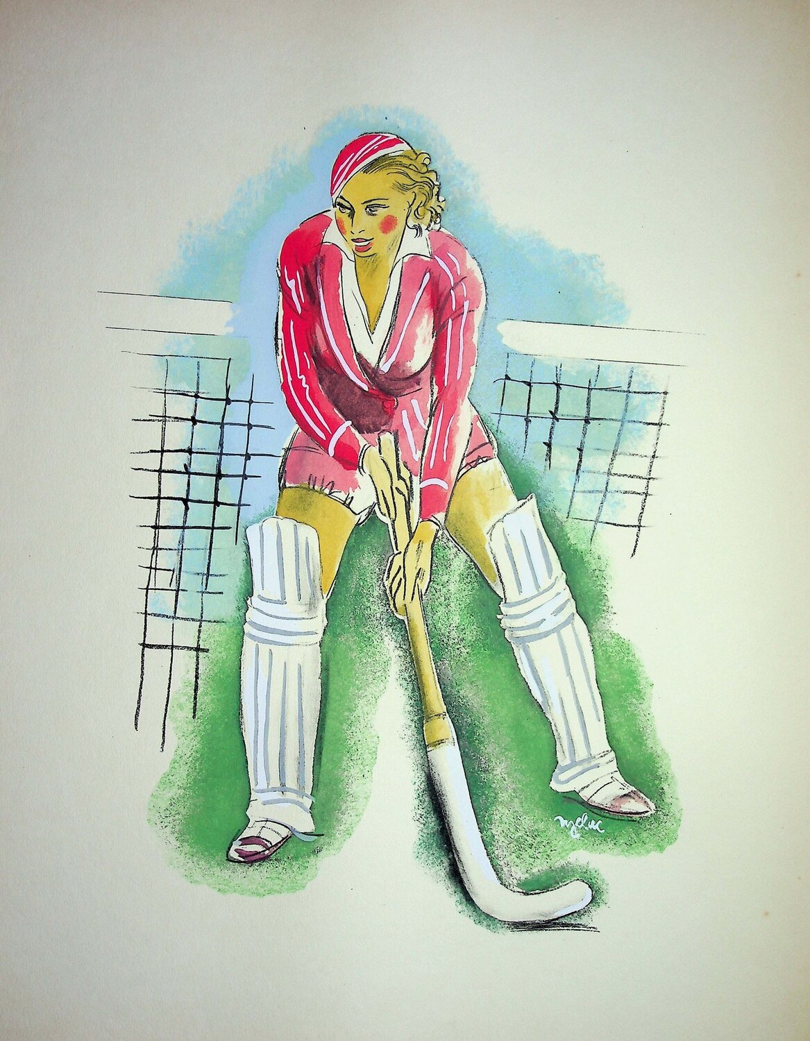 Le Hockey Milivoj Uzelac Print for sale