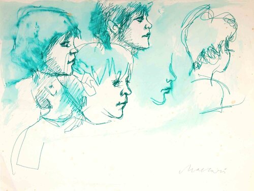 Portraits van Mino Maccari, Werk op papier te koop op Singulart