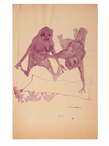 The Jugglers par Mino Maccari, Œuvre sur papier en vente sur Singulart