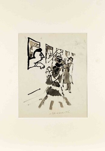  Greetings on the Railway di Mino Maccari, Opera su carta in vendita su Singulart