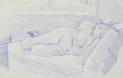 Reclined Nudes par Mino Maccari, Œuvre sur papier en vente sur Singulart