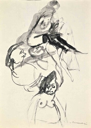 In the Brodel van Mino Maccari, Werk op papier te koop op Singulart