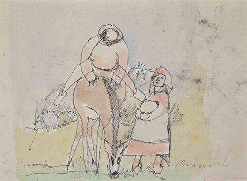 Peasants di Mino Maccari, Opera su carta in vendita su Singulart