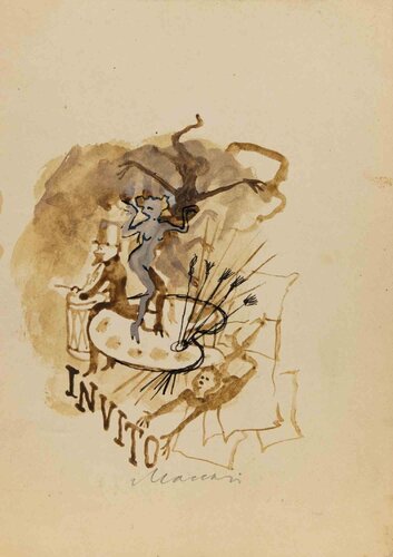  Invitation von Mino Maccari, Werk auf Papier kaufen auf Singulart