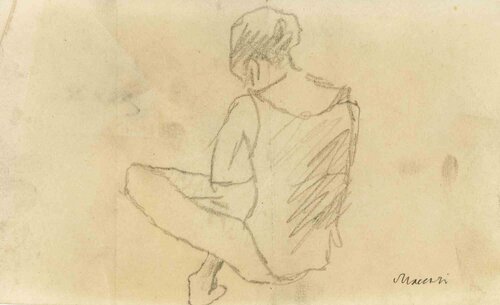 Study for a Figure van Mino Maccari, Werk op papier te koop op Singulart