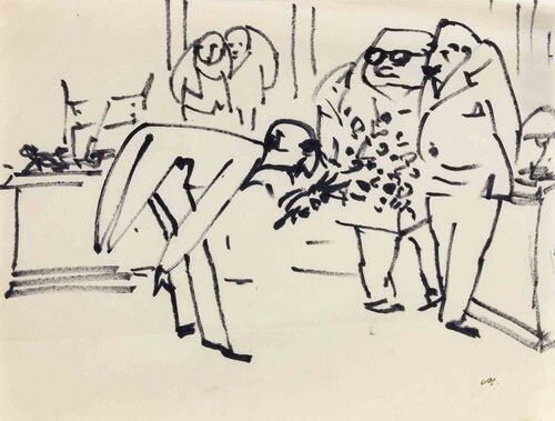 Yes Sir!  di Mino Maccari, Opera su carta in vendita su Singulart