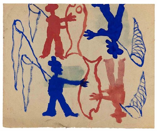  Sketch for "Bestie del 900"  von Mino Maccari, Werk auf Papier kaufen auf Singulart