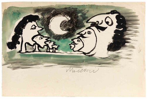  Lunar Landscape di Mino Maccari, Opera su carta in vendita su Singulart