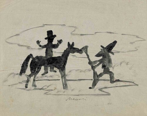  The Brigand di Mino Maccari, Opera su carta in vendita su Singulart