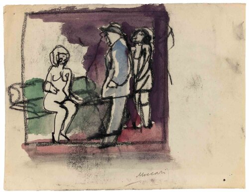 The Appointment van Mino Maccari, Werk op papier te koop op Singulart