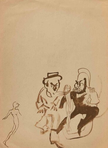 The Usurpers van Mino Maccari, Werk op papier te koop op Singulart