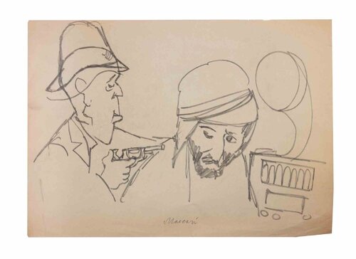 The English Occupation in Arabia van Mino Maccari, Werk op papier te koop op Singulart