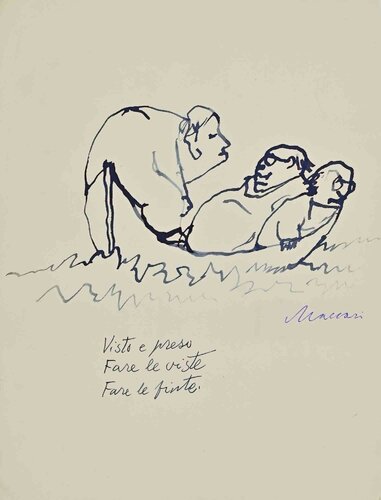 Seen and Taken van Mino Maccari, Werk op papier te koop op Singulart