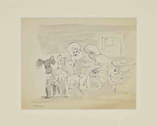 The Visit di Mino Maccari, Opera su carta in vendita su Singulart