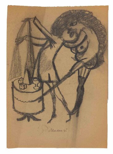 The Man-Eater by Mino Maccari, Work on Paper for Sale on Singulart