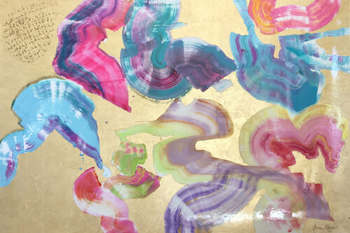 Love  Creates Miracles - Dance of Venus and Sirius by Eva Konya, Painting for Sale on Singulart