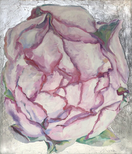 Rose of Superflow SILVER di Eva Konya, Pittura in vendita su Singulart