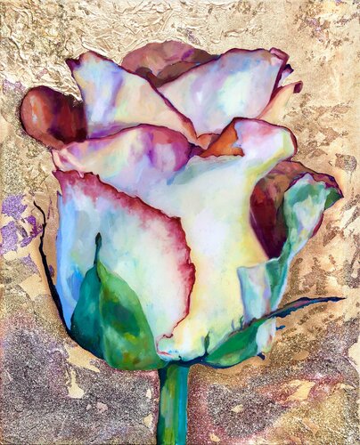 Pure High Love Energy GLITTER & GOLD by Eva Konya, Painting for Sale on Singulart