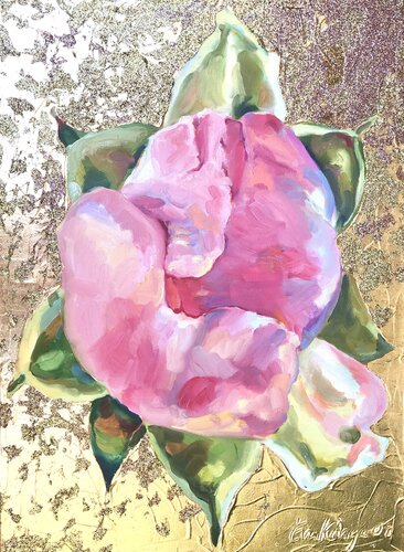 Sweetsoul of Goddess Love GLITTER & GOLD by Eva Konya, Painting for Sale on Singulart