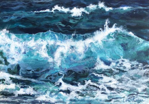 Wellen der Liebe III by Eva Konya, Painting for Sale on Singulart