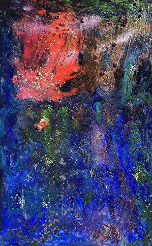 Love in Wonderland GLITTER & PEARLS & GEMSTONES di Eva Konya, Pittura in vendita su Singulart