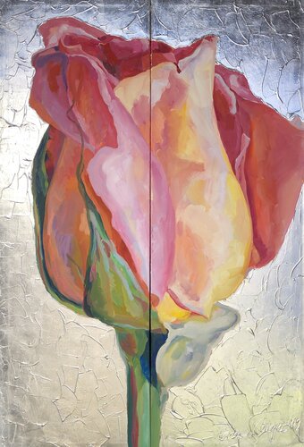 Good Vibes SILVER par Eva Konya, Peinture en vente sur Singulart