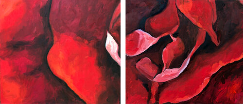 My Deepest Love For You (Dypthichon) van Eva Konya, Schilderij te koop op Singulart