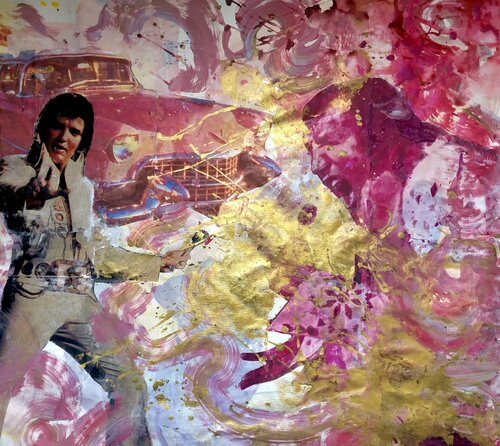 Burning Love - Hommage à Elvis Presley by Eva Konya, Painting for Sale on Singulart