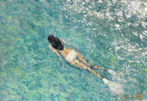 My Soul  (Artwork Glow in the dark!) by Eva Konya, Painting for Sale on Singulart