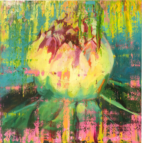 Flower #5 by Eva Konya, 油畫 for Sale on Singulart