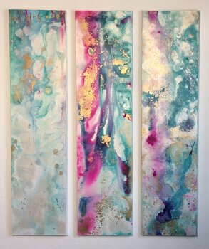 Star Seeds (Tripthychon 3x200x50cm) Eva Konya