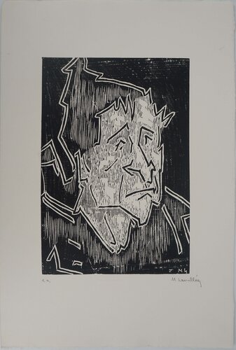 Homme au bonnet by Monique Lavallee, 版画 for Sale on Singulart