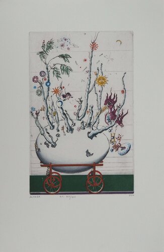 L'Œuf cosmique by Mordecai Moreh, 版画 for Sale on Singulart
