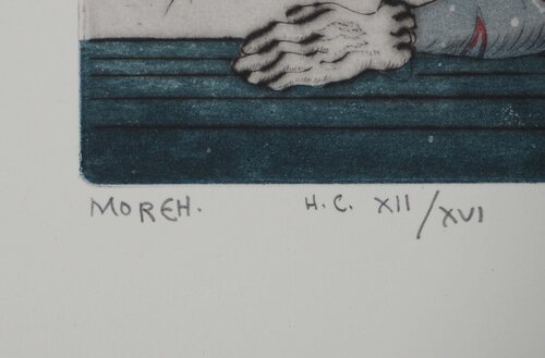 Métamorphose d'un enfant von Mordecai Moreh, Druck kaufen auf Singulart