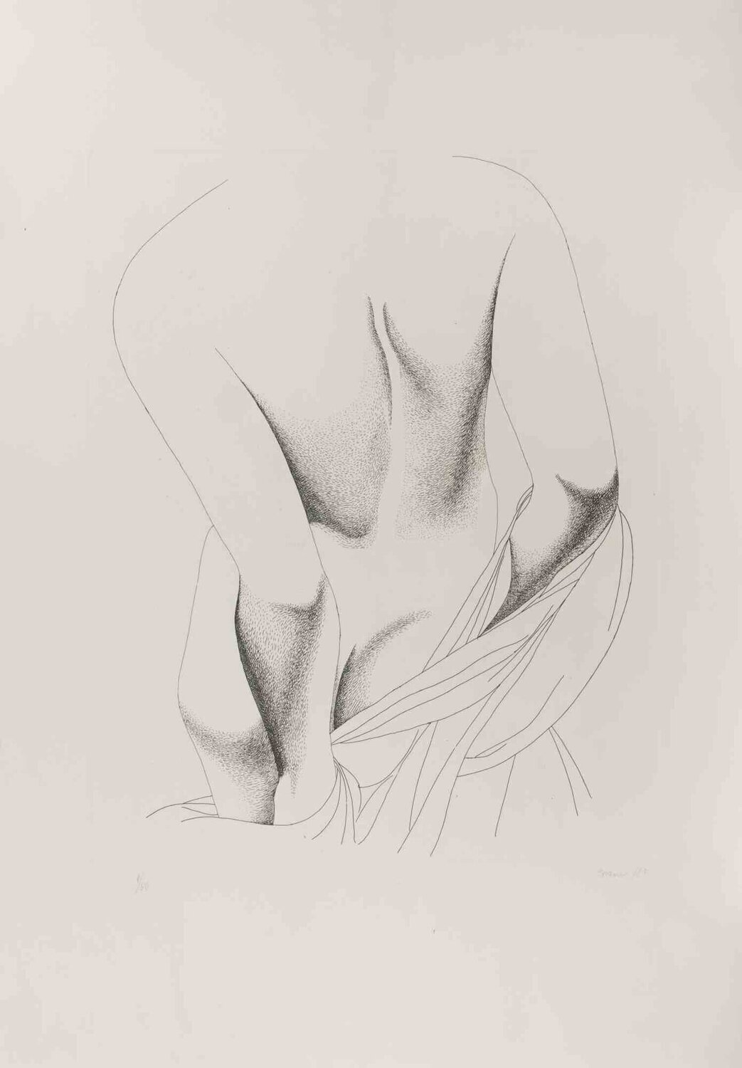 Nude from the Back Giacomo Porzano Druck zu verkaufen